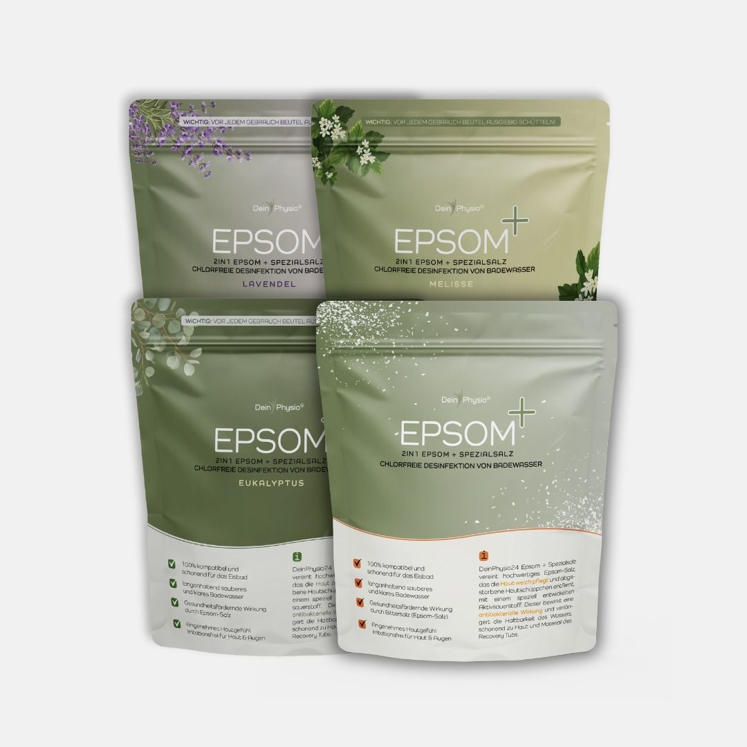 DeinPhysio Epsom+ Aroma-Sparpaket (3x Epsom-Aromasalz + 1x Neutral gratis)